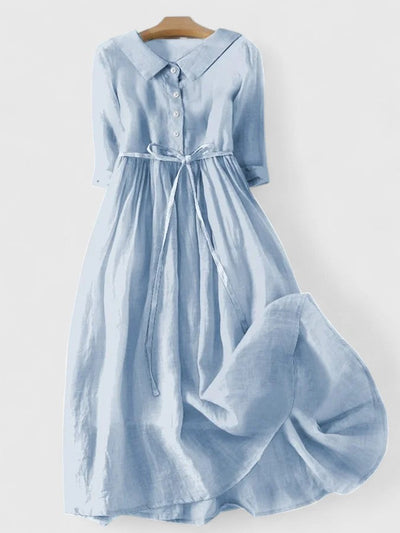 Clara | Linen Grace Midi Dress