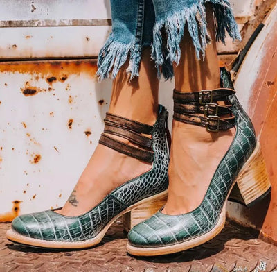 Samantha | Elegant Leather Pumps