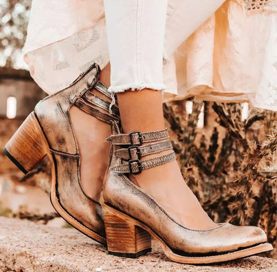 Samantha | Elegant Leather Pumps