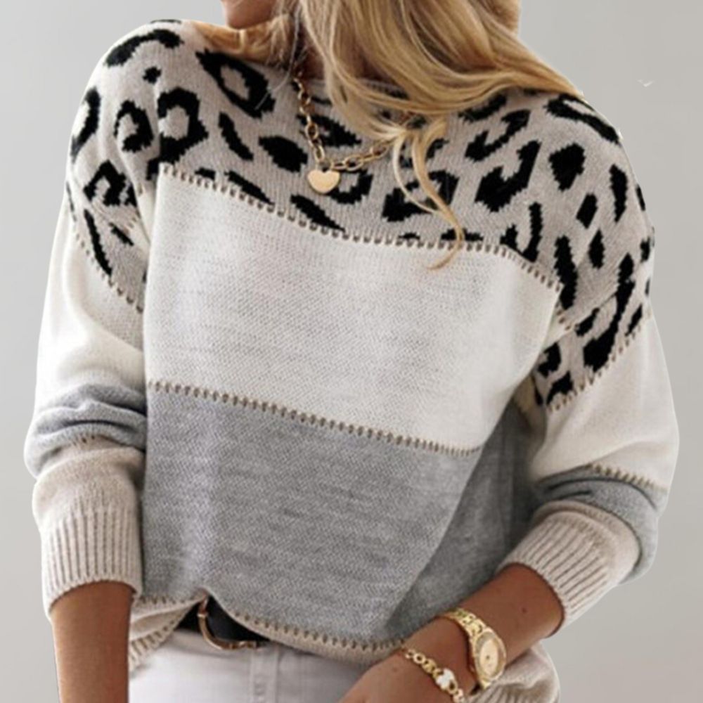 Megan | Cozy Leopard Sweater