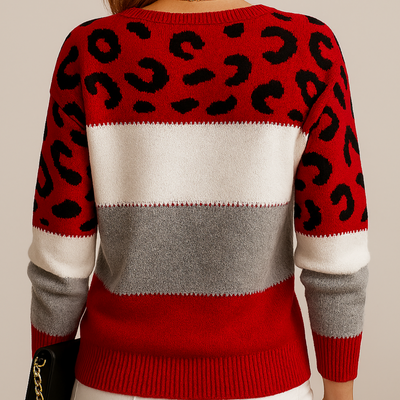 Megan | Cozy Leopard Sweater