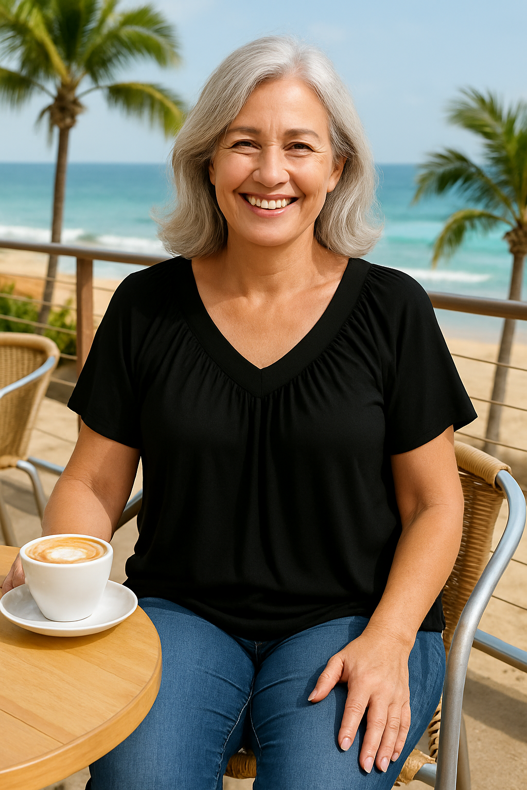 Clara | Flowy V-Neck Top