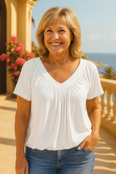 Clara | Flowy V-Neck Top