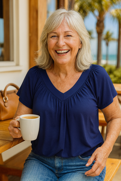 Clara | Flowy V-Neck Top