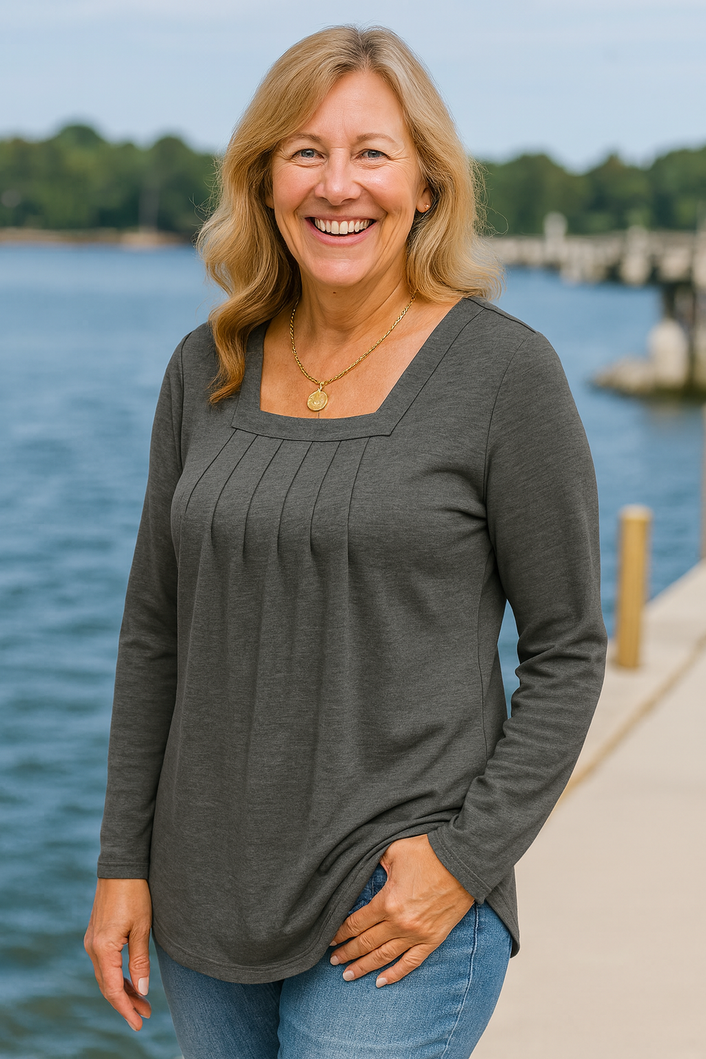 Erin | Flowy Long-Sleeve Top