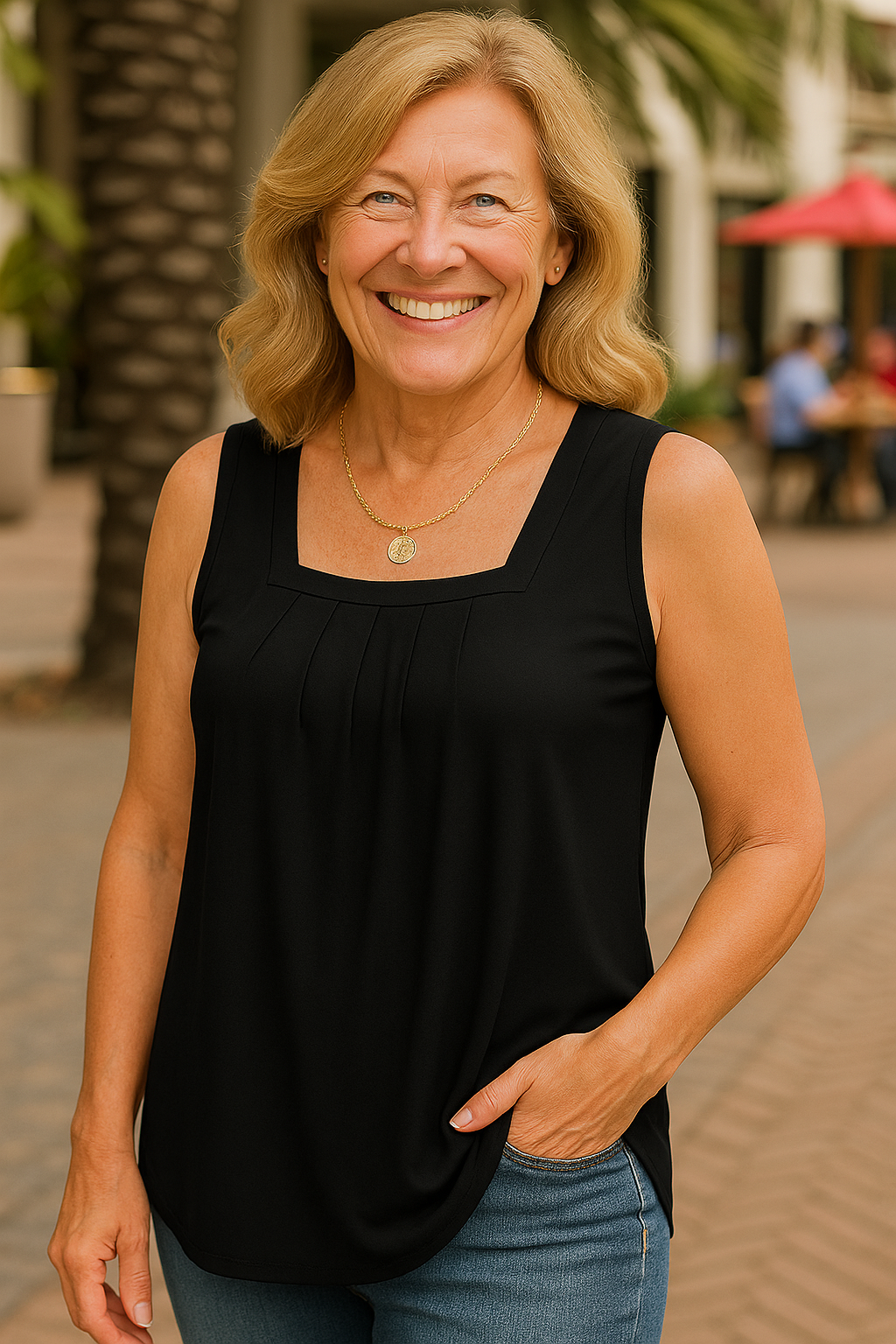 Lauren | Breezy Pleated Top