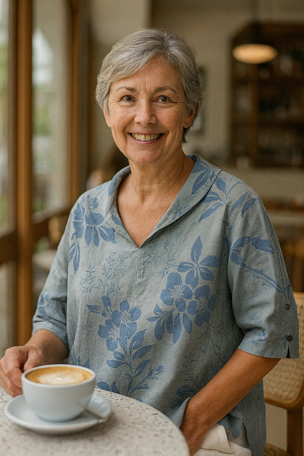 Diana | Linen-Look Relaxed Blouse