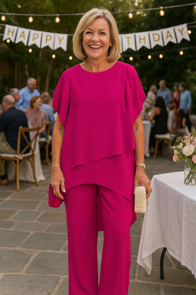 Megan | Flowy Chiffon Set