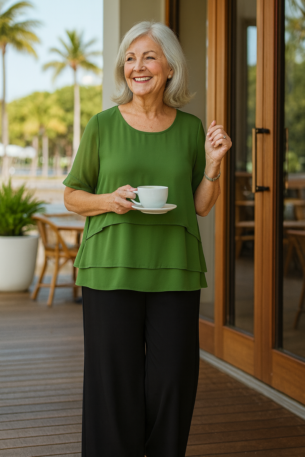 Hannah | Flowy Layered Top