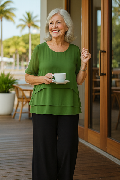 Hannah | Flowy Layered Top