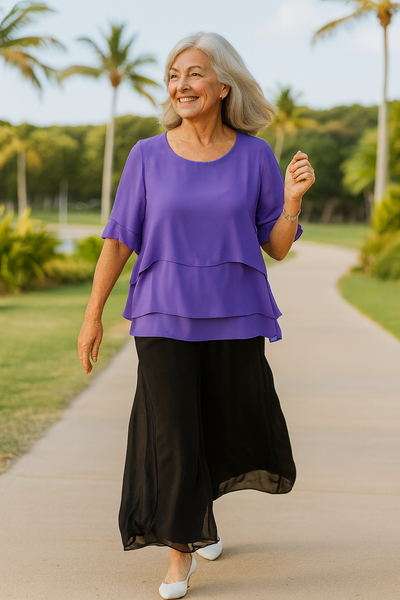 Hannah | Flowy Layered Top