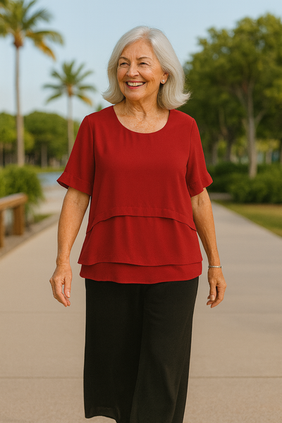 Hannah | Flowy Layered Top