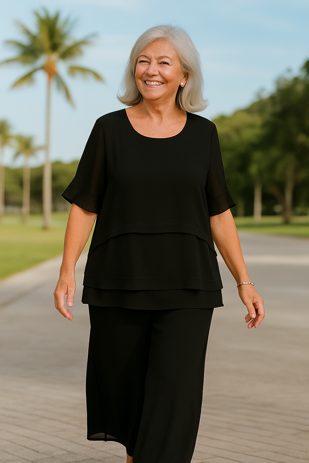 Hannah | Flowy Layered Top