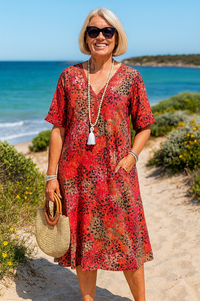 Naomi | Flutter Sleeve Midi Dress