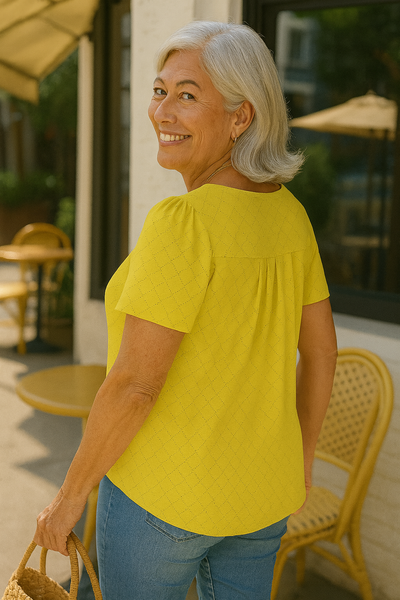 Melissa | Pleated Summer Blouse