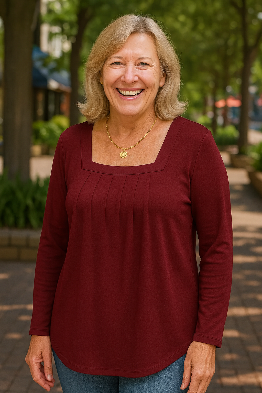 Erin | Flowy Long-Sleeve Top