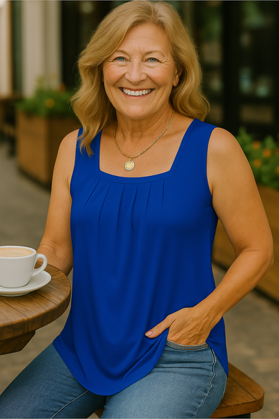 Lauren | Breezy Pleated Top