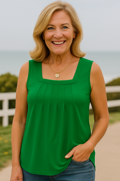 Lauren | Breezy Pleated Top