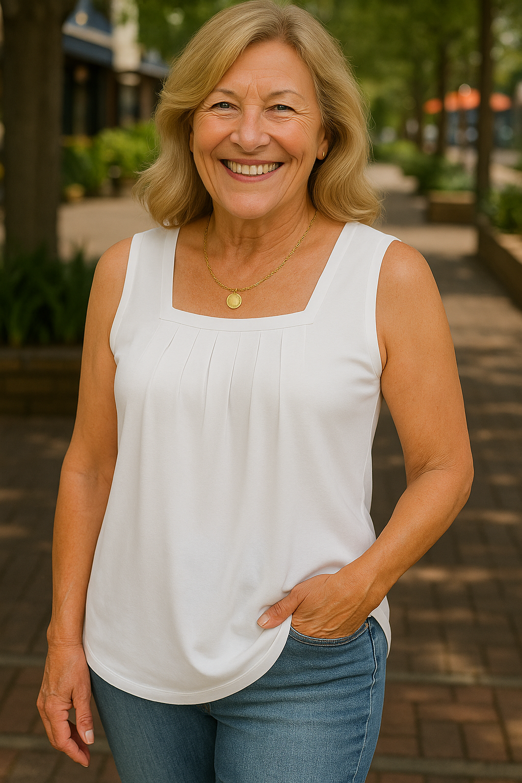 Lauren | Breezy Pleated Top