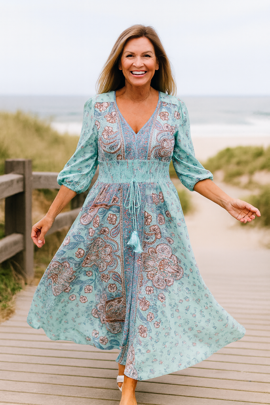Lydia | Flowing Floral Dress