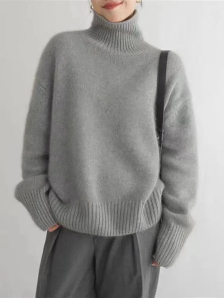 Lillian | High Collar Cashmere