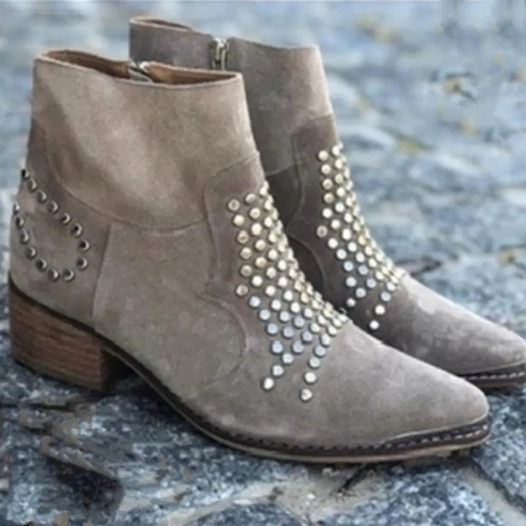 Samantha | Stylish Studded Boots