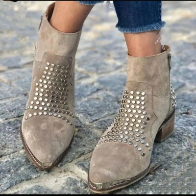 Samantha | Stylish Studded Boots