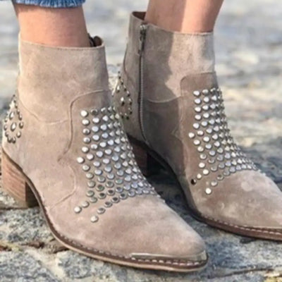 Samantha | Stylish Studded Boots