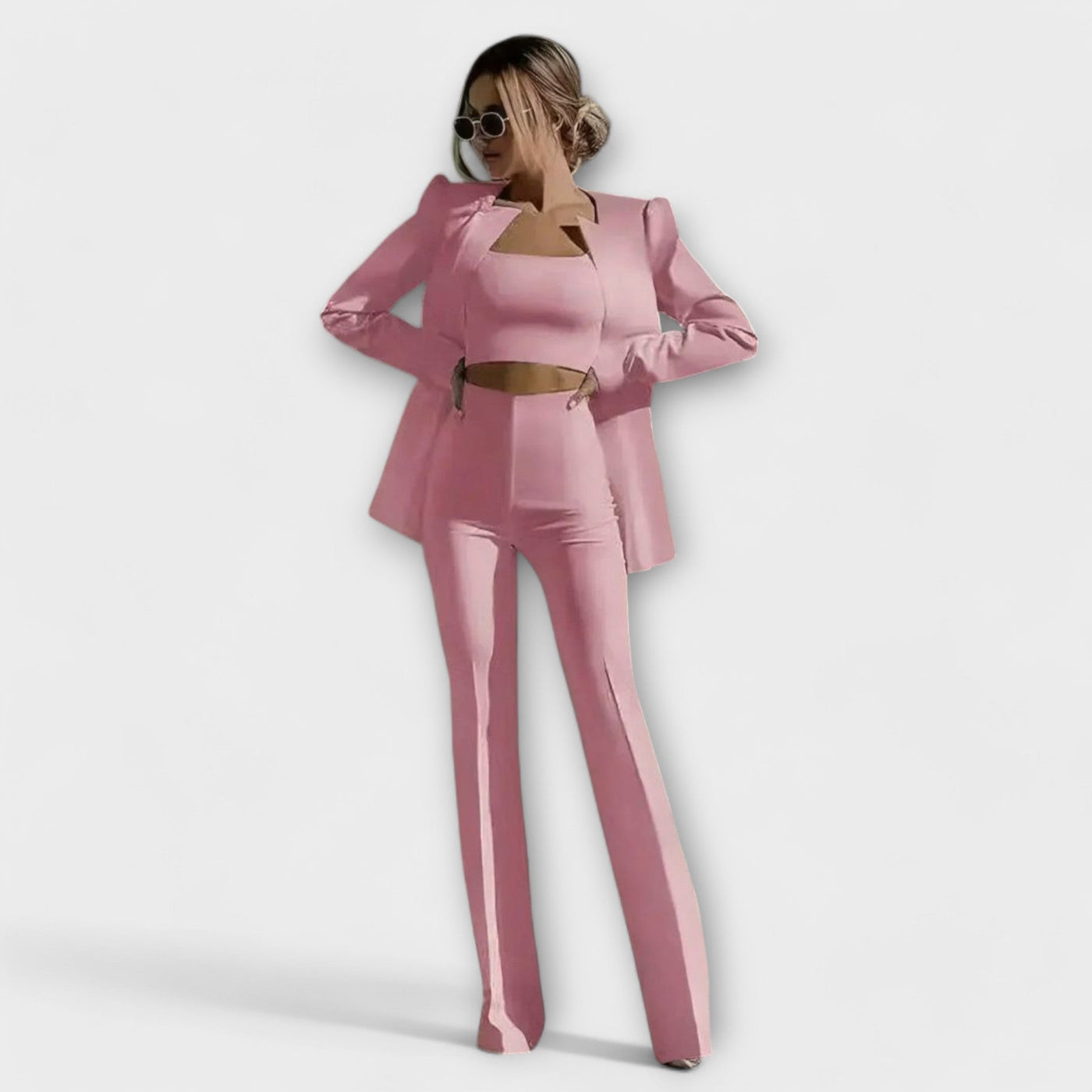 Selina - Stylish 3-Piece Set (Blazer, Top, Pants)