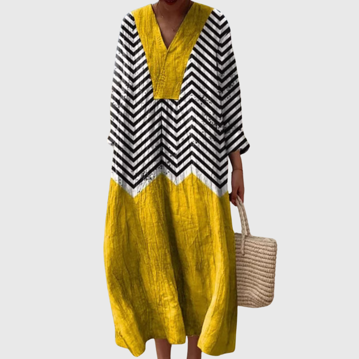 Ava | Chevron Maxi Dress