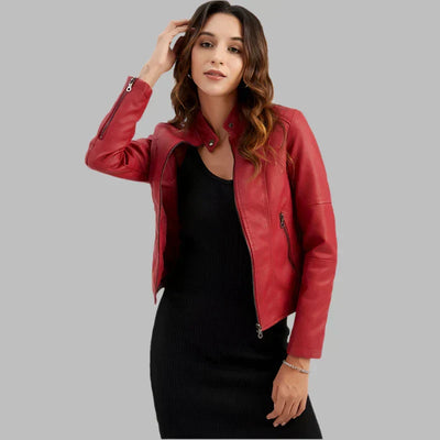 Sabrina | Elegant Leather Jacket