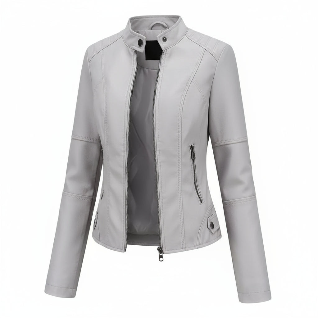 Sabrina | Elegant Leather Jacket