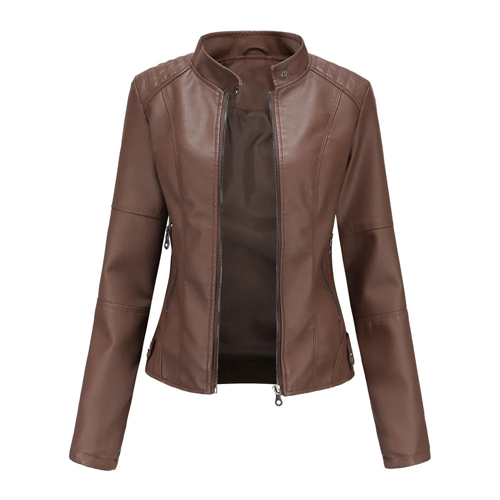Sabrina | Elegant Leather Jacket
