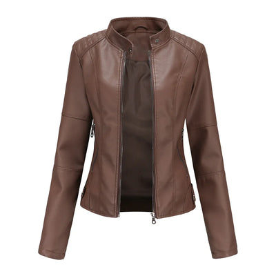 Sabrina | Elegant Leather Jacket