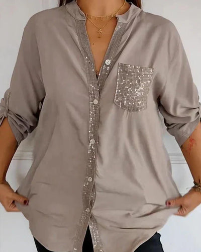 Megan | Stylish Sequin Blouse