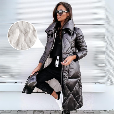 Charlene | Luxe Quilted Long Puffer