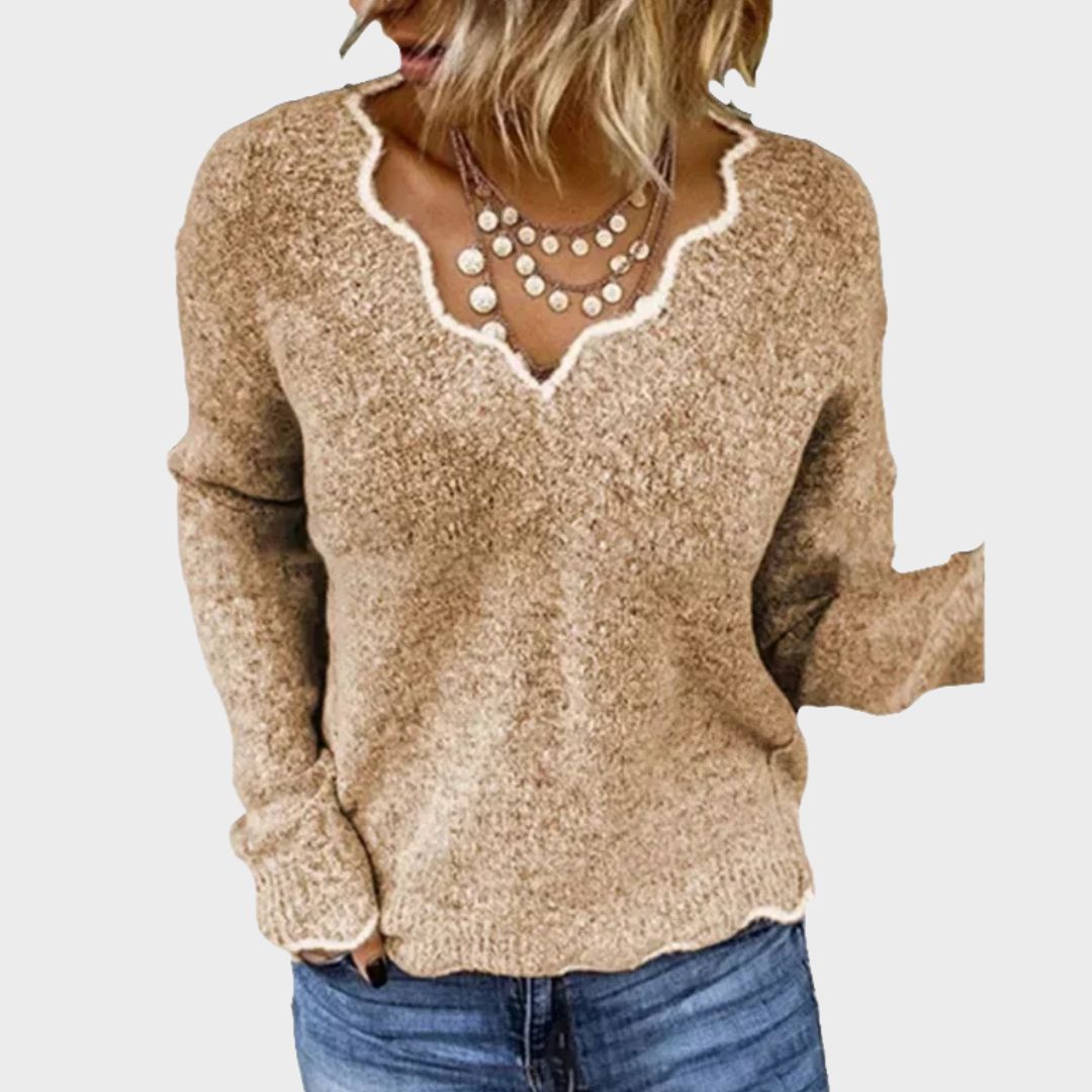 Jill | Elegant Lace Sweater