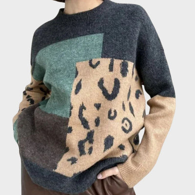 Lydia | Leopard Knit Pullover