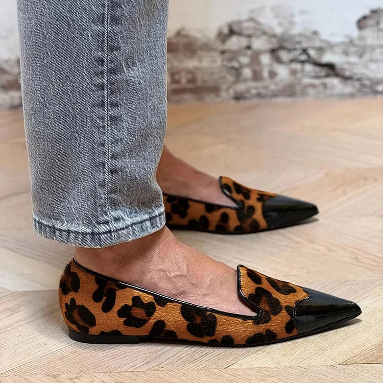 Ava | Chic Animal Print Flats
