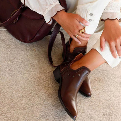 Fiona | Bold Studded Boots