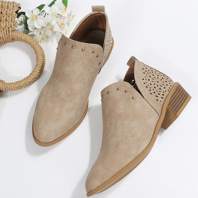 Cynthia | Perforated Ankle Boots