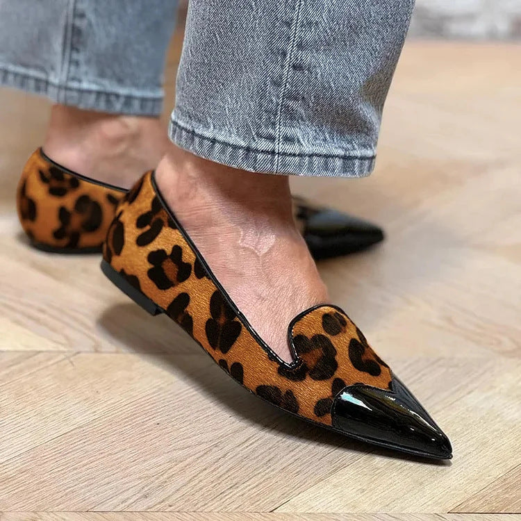 Ava | Chic Animal Print Flats