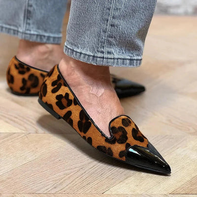 Ava | Chic Animal Print Flats
