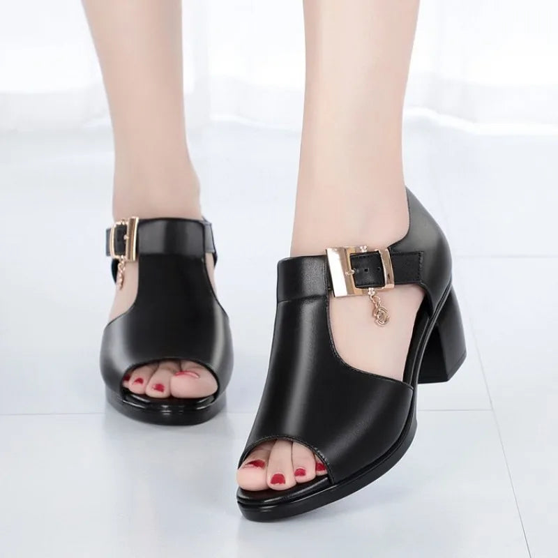 Madison | Elegant Open-Toe Heels