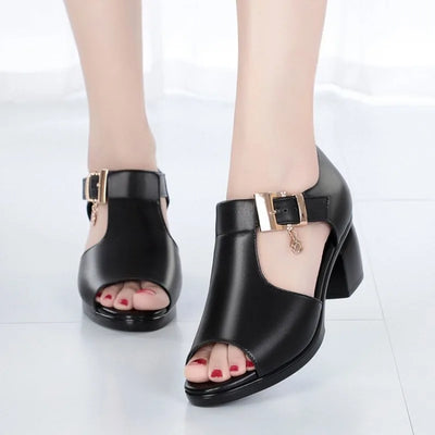 Madison | Elegant Open-Toe Heels