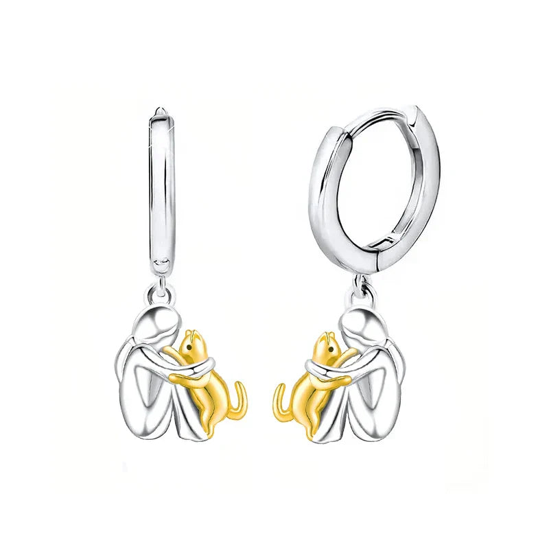 Anna | Cat Charm Earrings