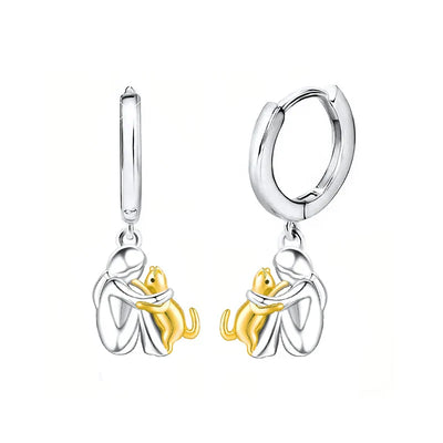 Anna | Cat Charm Earrings