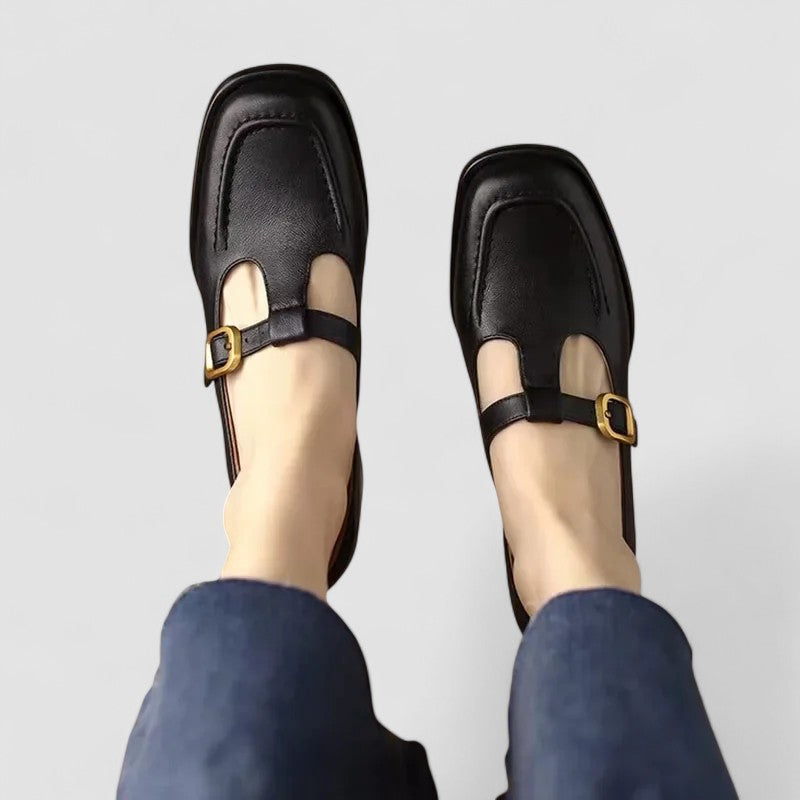 Hannah | Orthopedic T-Strap Shoes