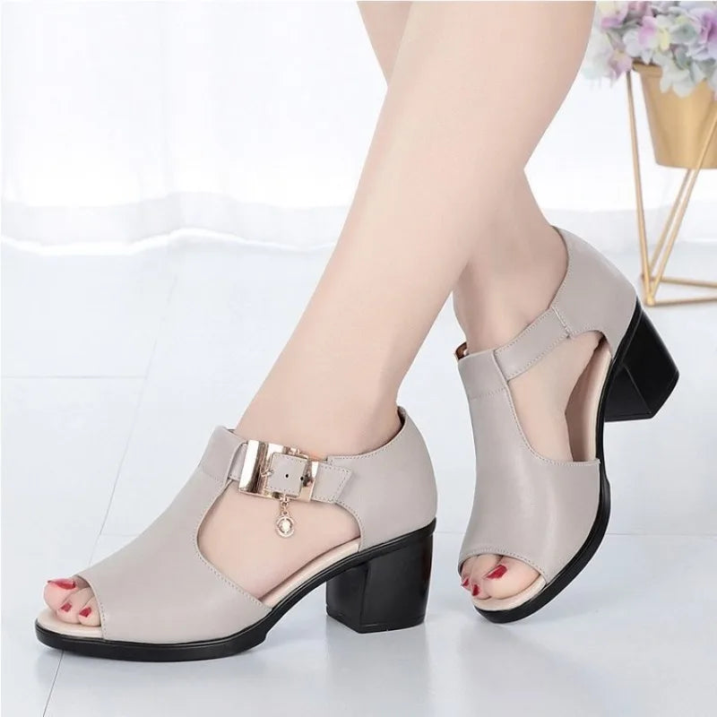 Madison | Elegant Open-Toe Heels