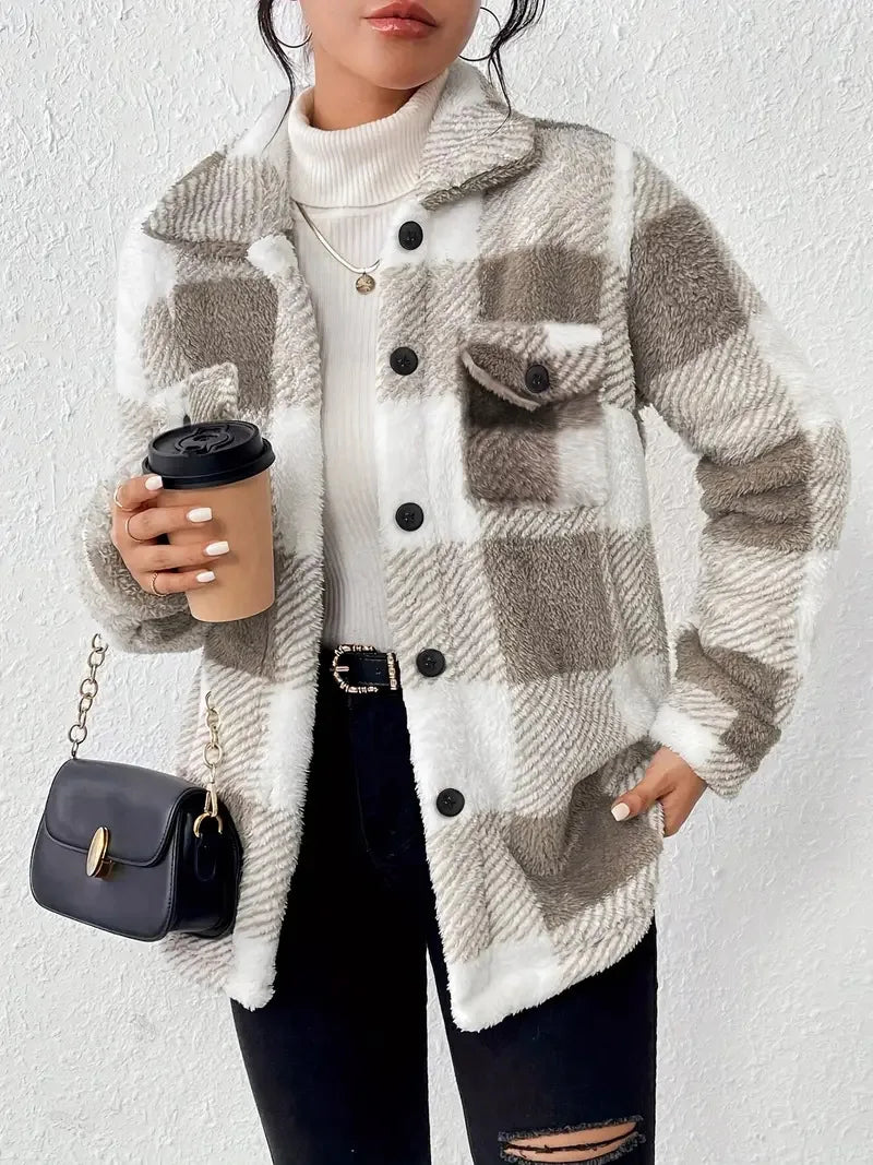 Cambria | Cozy Plaid Jacket